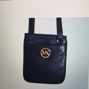 Michael Kors Small Black Leather Crossbody Purse